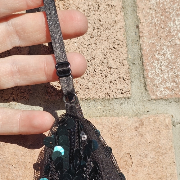 Aidan Mattox green sequin jumpsuit - Picture 4 of 6